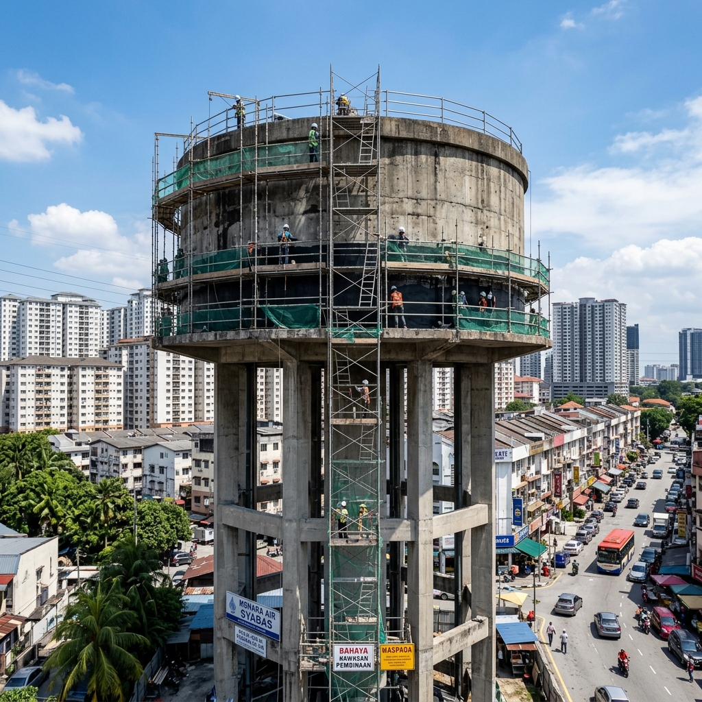 Elevated Tank Waterproofing
